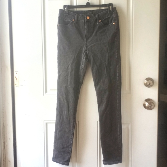 💞Express skinny midrise jeans 8 long💞 - Picture 4 of 8